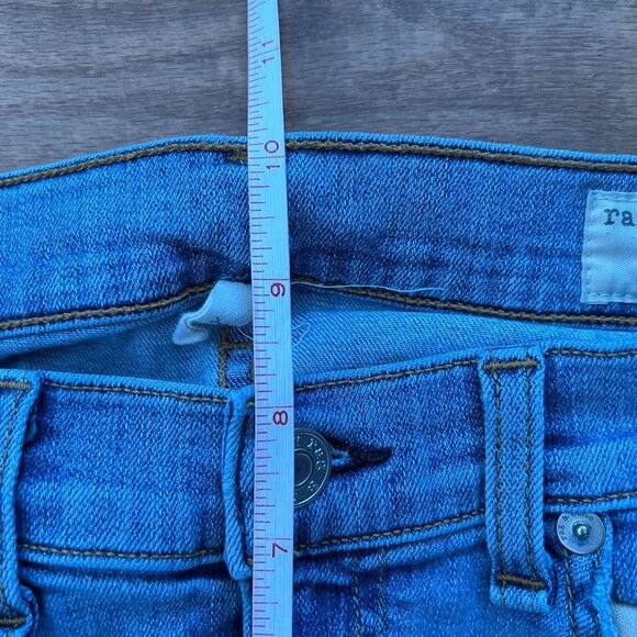 Rag & Bone Jeans Women's Size 27 The Skinny Portland Light Wash Raw Hem - Picture 12 of 13